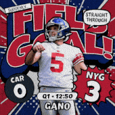 New York Giants (3) Vs. Carolina Panthers (0) First Quarter GIF - Nfl National Football League Football League GIFs