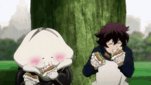 anime kekkai sensen eat eating