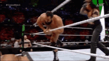 Wrestler Roll Out GIF - Wrestler Roll Out Escape GIFs
