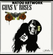 Natou Artwork Guns And Roses GIF - Natou Artwork Guns And Roses Natou Nat GIFs