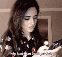 Camila Cabello Heart GIF - Camila Cabello Heart Beating So Fast GIFs