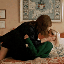 Kristen Stewart Kissing GIF - Kristen Stewart Kissing Lying On Bed GIFs