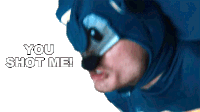 You Shot Me Sonic The Hedgehog Sticker - You Shot Me Sonic The Hedgehog Courtlan Gordon Stickers