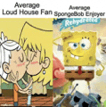 Loud House Spongebob Squarepants GIF - Loud House Spongebob Squarepants Nickelodeon GIFs