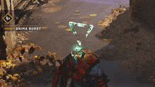 a screenshot of a video game that says primary anima burst at the top