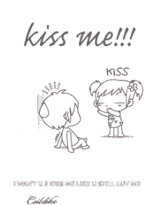 kissme kiss me beijo