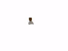 a cartoon character with a paper bag on his head and a hoodie .