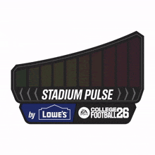 a logo for stadium pulse by lowe 's