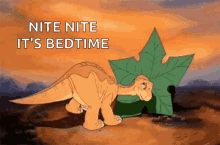 nite nite bedtime land before time littlefoot