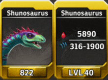 a picture of a shunosaurus with the number 822 on it