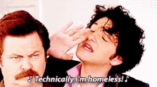 Technically Im Homeless Parks And Rec GIF - Technically Im Homeless Parks And Rec GIFs