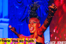 Grace Jones Thank You GIF - Grace Jones Thank You Thanks GIFs