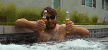 Beer Relaxing GIF - Beer Relaxing Hot Tub GIFs
