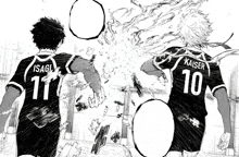 a black and white drawing of a soccer player with the number 10 on his back