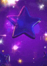 a purple background with a blue star and the words welcome to rt
