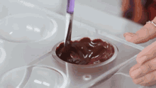 Chocolate Rosanna Pansino GIF - Chocolate Rosanna Pansino Hot Cocoa Bombs GIFs