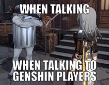 Talking To Genshin Impact Players GIF - Talking To Genshin Impact Players Honkai Star Rail GIFs