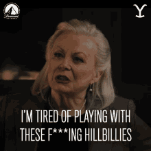 Im Tired Playing With These Fing Hillbillies Caroline Warner GIF - Im Tired Playing With These Fing Hillbillies Caroline Warner Yellowstone GIFs