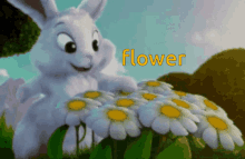 Flower Bunny GIF