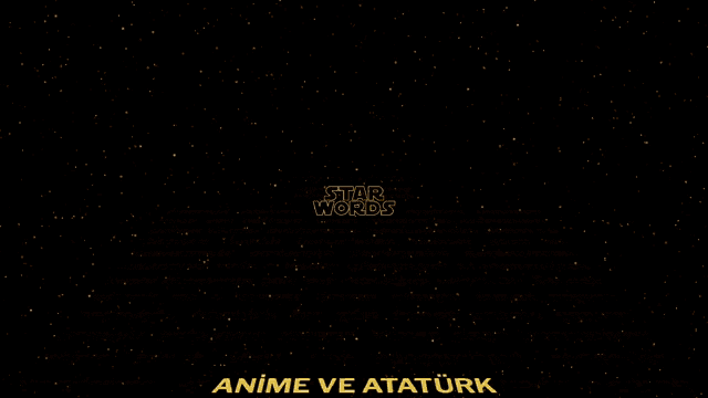 Sticker Star Wars Text