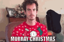 Andy Murray Christmas GIF - Andy Murray Christmas Ugly Sweater GIFs