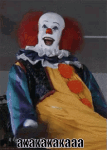 pennywise funny laughing scary scary clown
