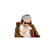 a man wearing a wig and sunglasses says i just wasted 10 seconds of thou time