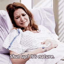Greys Anatomy April Kepner GIF - Greys Anatomy April Kepner Shut Up Its Nature GIFs