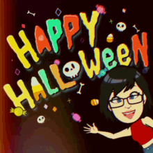 Happy Halloween Crossed Eye GIF - Happy Halloween Crossed Eye Trick Or Treat GIFs
