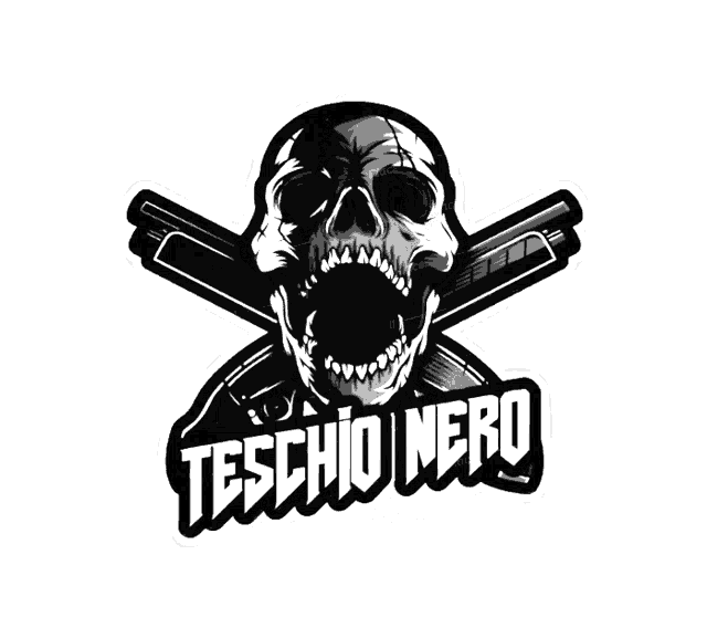 Teschio Nero Sticker - Teschio Nero - Discover & Share GIFs