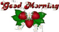 Good Morning Strawberry Sticker - Good Morning Strawberry Fruit Stickers