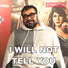 I Will Not Tell You Anurag Kashyap GIF - I Will Not Tell You Anurag Kashyap Pinkvilla GIFs