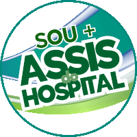 a green and white logo that says sou + assis do hospital