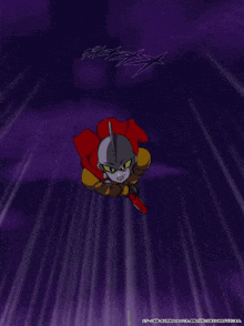 a cartoon of a superhero shooting a light beam