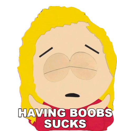 Having Boobs Sucks Bebe Stevens Sticker - Having Boobs Sucks Bebe Stevens South Park Stickers