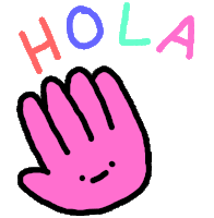 Hola Hi Sticker - Hola Hi Hello Stickers