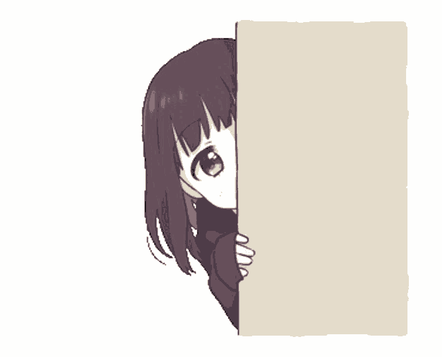 Menhera-chan peeker - Peeking anime girl | Sticker