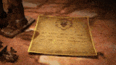 a piece of paper with a drawing of a lion and the words " we are one " written on it