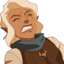 suffering pike trickfoot ashley johnson the legend of vox machina in pain