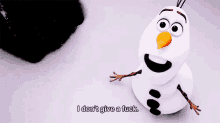 Olaf Frozen GIF - Olaf Frozen Dont Give A Luck GIFs