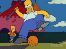 Stomping Homer GIF