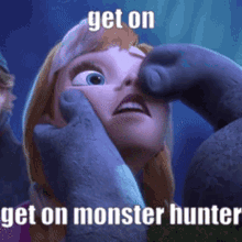 Monster Hunter Anna Frozen GIF - Monster Hunter Anna Frozen Pig Nose GIFs