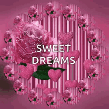 sweet dreams flowers rose hearts sparkles