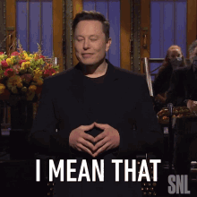 I Mean That Elon Musk GIF - I Mean That Elon Musk Saturday Night Live GIFs