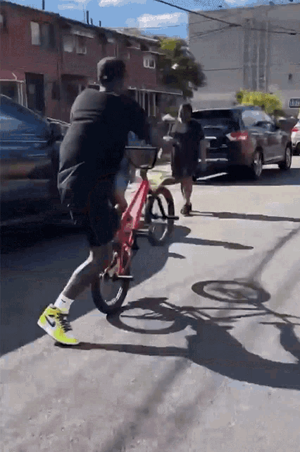 trick bike riding