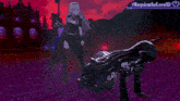 a video game called requiem for love 3d shows a bride and a demon