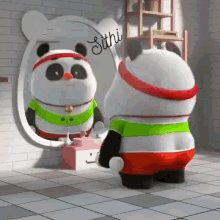 Cute Panda Aham Sithi GIF - Cute Panda Aham Sithi Sithi Sarker GIFs