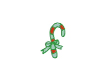 candy candy cane christmas bow green