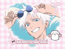 a picture of a person with the name satoru de abi