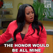 The Honor Would Be All Mine Miranda Lucas GIF - The Honor Would Be All Mine Miranda Lucas House Of Payne GIFs